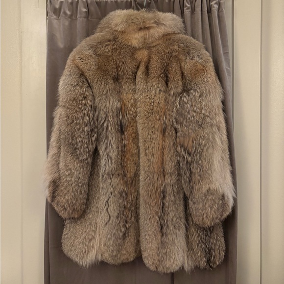 Vintage Coyote Fur Coat S/M - Picture 2 of 3